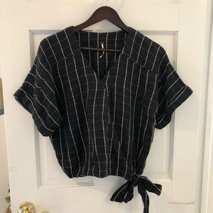 Free People Cross Wrap Top